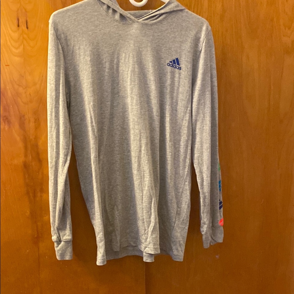 Adidas Gray Long Sleeve Hoodie